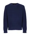 Dsquared2 Man Sweater Navy Size L Alpaca Wool In Black