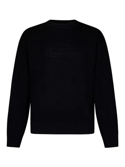 Dsquared2 Crew Neck Sweater In Black