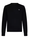 Dsquared2 Classic Black Crew-neck Sweater With Ribbed Cuffs In Black