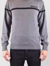 Dsquared2 Virgin Wool D2 Line Crew-neck Sweater In Gray