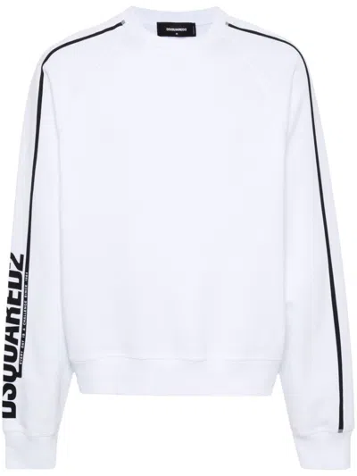 Dsquared2 Crew-neck Sweatshirt In White