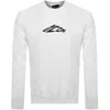 Dsquared2 Long Sleeve T-shirt With Contrasting Icon Print In Cotton Man In White