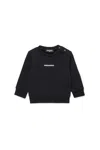 Dsquared2 Felpa Girocollo Con Logo  In Black