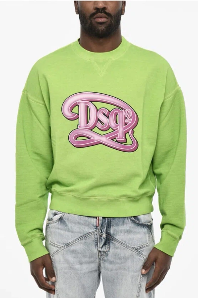 Dsquared2 Crew-neck Sweatshirt With Frontal Monogram