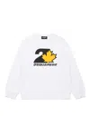Dsquared2 Logo-print Cotton Sweatshirt In White