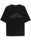 Dsquared2 Logo Crew Neck Cotton T-shirt In Black