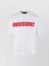 Dsquared2 Crew Neck T-shirt Bold Front Text In White