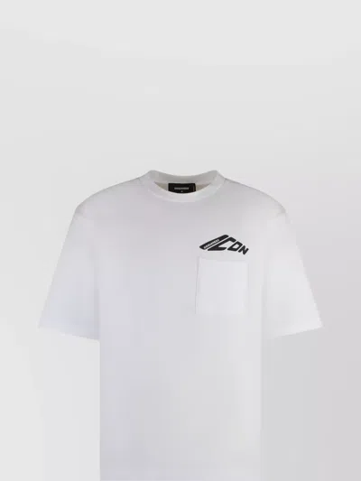 DSQUARED2 CREW-NECK T-SHIRT CHEST POCKET