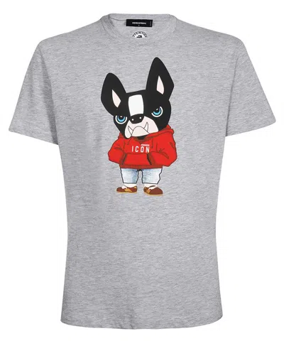Dsquared2 Crew-neck T-shirt In Gray