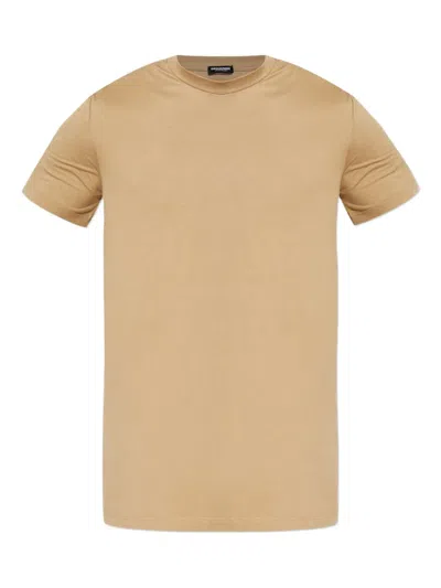 Dsquared2 Crew-neck T-shirt In Neutral