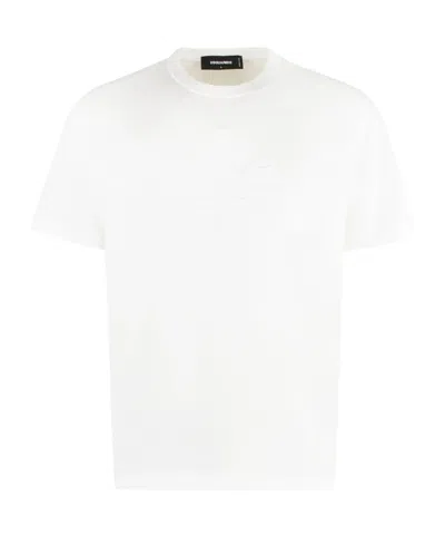 Dsquared2 Crew Neck T-shirt In White