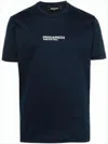 Dsquared2 Crew Neck T-shirt With Logo Detail In Green