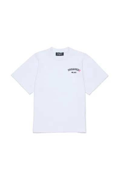 Dsquared2 Crew-neck T-shirt With Logo In White