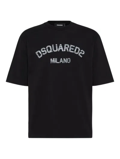 DSQUARED2 CREW NECK T-SHIRT WITH PRINT
