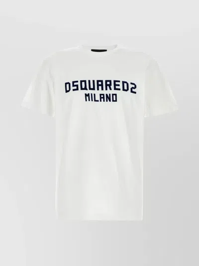 DSQUARED2 CREW NECK T-SHIRT WITH SHORT SLEEVES