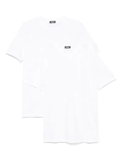 Dsquared2 Logo-patch Cotton T-shirt In White