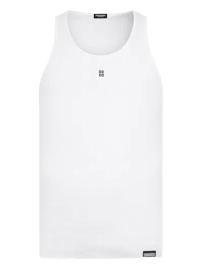 Dsquared2 Crew-neck Tank Top In White