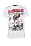 Dsquared2 Cigarette Fit White T-shirt In White