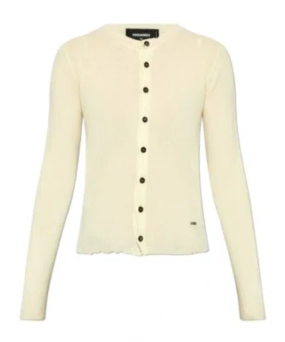 Dsquared2 Crew-neck Wool Jumper In Nude