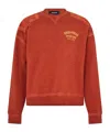 Dsquared2 Man Sweatshirt Rust Size M Cotton In Brown