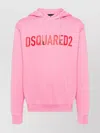 DSQUARED2 CREWNECK COTTON JERSEY HOODED SWEATER