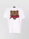 Dsquared2 Crewneck Graphic Print Short Sleeves T-shirt In White