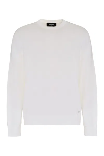 DSQUARED2 COTTON CREW-NECK SWEATER
