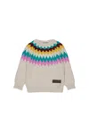 Dsquared2 Crew-neck Pullover With Logo In White
