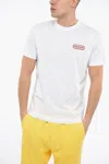 Dsquared2 Crewneck Round Cool T-shirt With Logo Patch In White