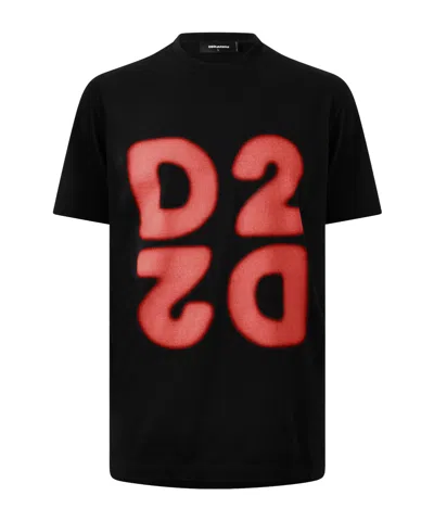 Dsquared2 Crewneck Shortsleeve Tee In Black