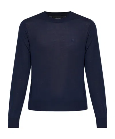 Dsquared2 Crew-neck Sweater In Blue