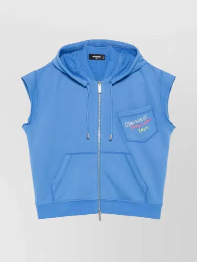 Dsquared2 Crewneck Sweater With Front Pocket And Hood