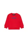 Dsquared2 Crewneck Sweatshirt With Logo In Red
