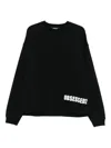 Dsquared2 Crewneck Sweatshirt With Print In Black