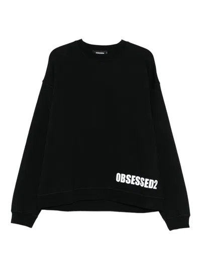 DSQUARED2 SUÉTER CUELLO REDONDO - NEGRO