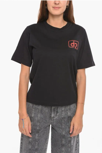 Dsquared2 Woman T-shirt Black Size Xl Cotton