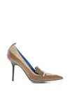 Dsquared2 Croc-effect Pumps In Brown