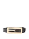 Dsquared2 Crocodile-effect Buckle Belt In Brown