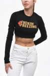 Dsquared2 Cropped Bella Fit Crew-neck T-shirt In Black