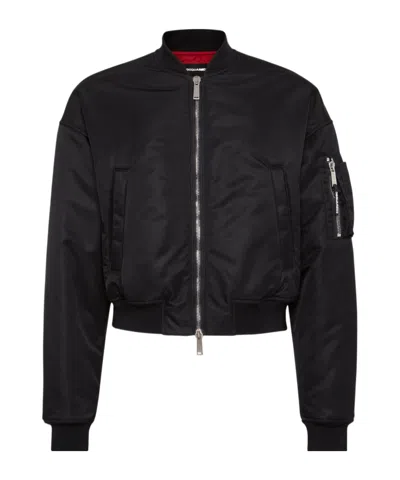 DSQUARED2 DSQUARED2 ZIP-UP BOMBER JACKET