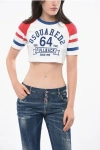 Dsquared2 Woman T-shirt White Size L Cotton In White