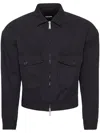 Dsquared2 Cropped Cotton Jacket In Black