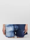 Dsquared2 Cropped Crew Neck Top With Tie-dye Pattern