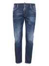 Dsquared2 Distressed Skinny Jeans In Blue