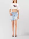 DSQUARED2 CROPPED GRAPHIC PRINT T-SHIRT