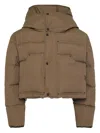 Dsquared2 Cropped Puffer Jacket In Brown