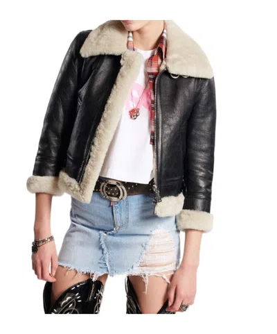 DSQUARED2 DSQUARED2 ZIPPED CROPPED JACKET