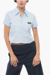 Dsquared2 Cropped Shirt With Button-down Collar