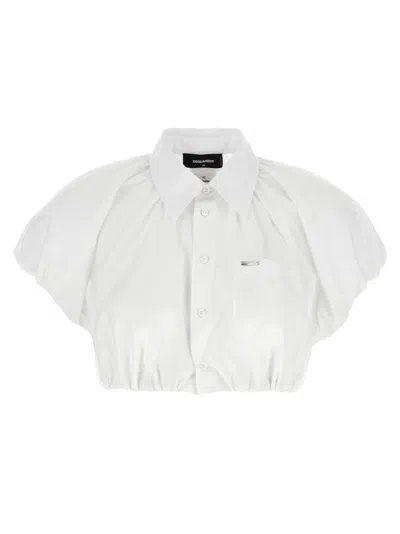 Dsquared2 Cropped Shirt With Classy Collar