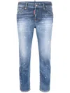 Dsquared2 1964 Low-rise Skinny Jeans In Blue